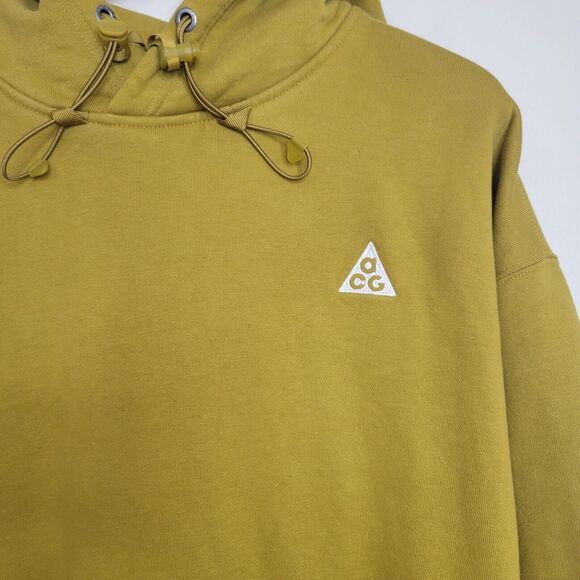 Nike Mens ACG Pullover Fleece Hoodie Moss Heavyweight Size Medium Zip Pockets - Picture 16 of 16